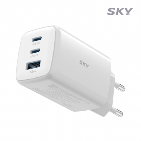 스카이 필 GaN65X 4세대 초미니 65W 멀티 3포트 PD 초고속 충전 어댑터 케이블 세트 #4