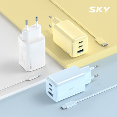스카이 필 GaN65X 4세대 초미니 65W 멀티 3포트 PD 초고속 충전 어댑터 케이블 세트 #2