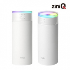 [지니큐] 무선 500ml 무드등 7컬러 LED 이퀄라이져 미니가습기 ZQ-HX50