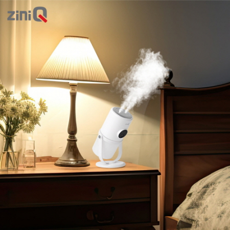 [지니큐] 280ml 무선 무드등 듀얼 미니가습기 분무각도 조절 ZQ-HX30 #6