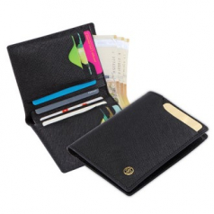 고급 소가죽 사피아노 남성 정장 심플 중지갑 반지갑 (비즈니스선물)