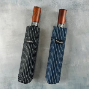 고티바쉬 스트라이프 우드 3단우산 UV차단 우양산 8K