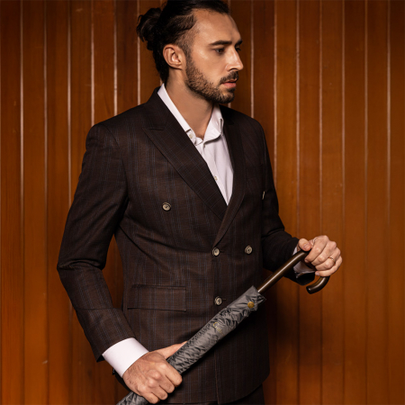 고티바쉬 2세대 우드핸들 초경량 풀카본 장우산 122cm 70사이즈 8K #7