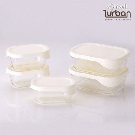 쉬젤 러반 오븐 내열글라스 밧드5종세트 (직930ml*2+370ml*3) #4