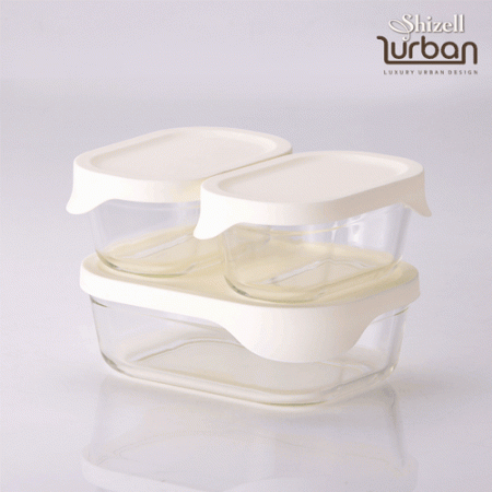 쉬젤 러반 오븐 내열글라스 밧드3종세트 (직930ml*1+370ml*2) #4