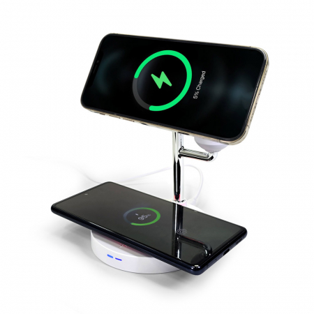 QI2 올인원 맥세이프 3in1 15W 고속무선충전기 에어팟 애플워치 버즈 갤럭시워치 충전 MF30W3in1 #3