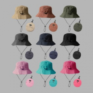 베이직 생활방수 폴딩 모자 접이식 휴대용 등산 벙거지 모자 스포츠