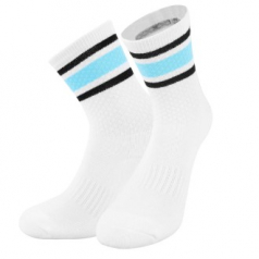 여성용 장목 블루 스포츠양말