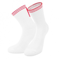 여성용 장목 레드 스포츠양말