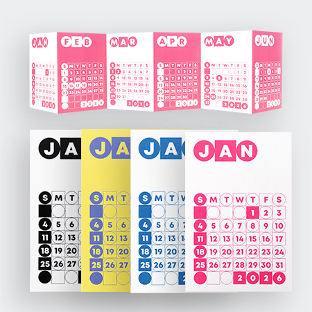 아코디언 폴드 캘린더 #2