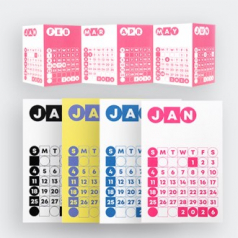 아코디언 폴드 캘린더