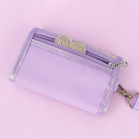 산리오 목걸이지갑 스팽글 3단 #4