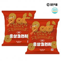 정든식품 홍삼 크런치 금산 6년근 홍삼 쿠키 영양 간식 90g 8봉