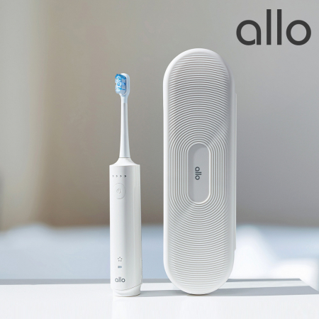 알로 ATA1S 미국 FDA 인증 듀얼덴티 전동칫솔 좌우 회전 음파 완전방수 미세모 #3