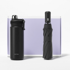 루티네 선물세트 자동 모던 3단 우산+아이언 스포츠 텀블러