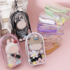 인형보관파우치 투명파우치 열쇠고리파우치 키링파우치