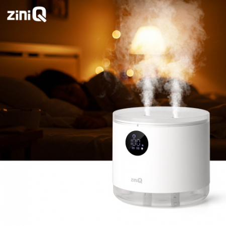 [지니큐] 500ml 무선 C타입 무드등 LED 7가지 컬러 듀얼 가습기 ZQ-HX60 #4