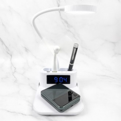 루티네 15W 멀티 고속충전기 디지털알람시계 LED스탠드