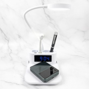 루티네 15W 멀티 고속충전기 디지털알람시계 LED스탠드