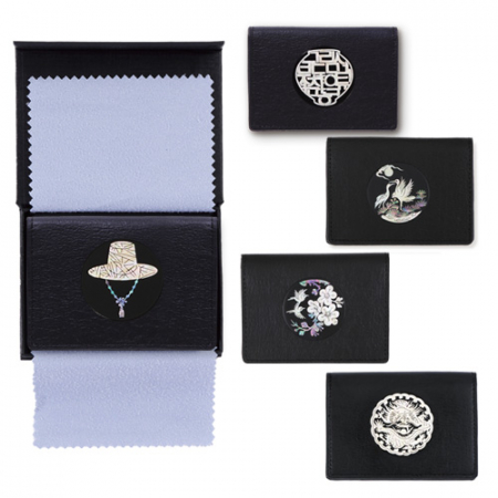 나전칠기 한지가죽 카드지갑 명함지갑 한국 전통 기념품 외국인 선물 #3