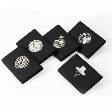 나전칠기 한지가죽 카드지갑 명함지갑 한국 전통 기념품 외국인 선물 #2