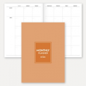 만년형 월간 플래너 노트(중철제본/16절/B5)