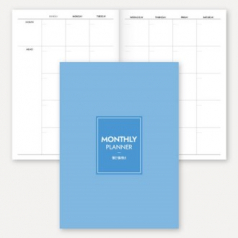 만년형 월간 플래너 노트 (중철제본/25절/A5)