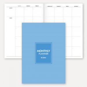 만년형 월간 플래너 노트 (중철제본/25절/A5)