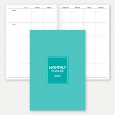 만년형 월간 플래너 노트 (중철제본/32절/B6)