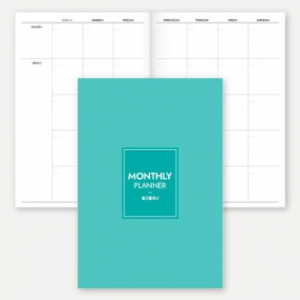 만년형 월간 플래너 노트 (중철제본/32절/B6)