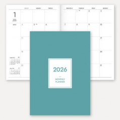 2026 월간 플래너 노트(중철제본/16절/B5)