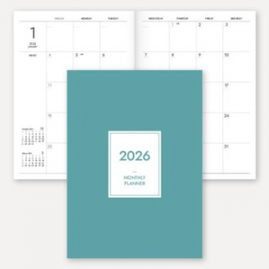 2026 월간 플래너 노트(중철제본/16절/B5)