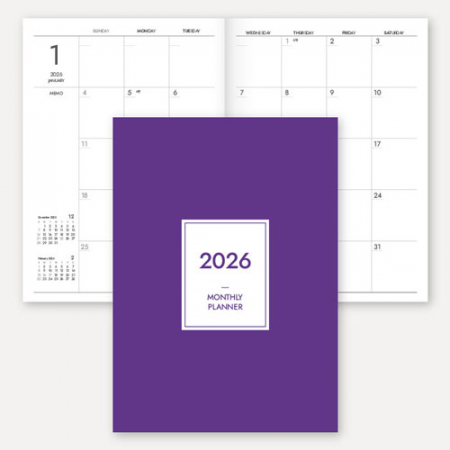 2026 월간 플래너 노트 (중철제본/25절/A5) #3