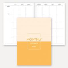 만년형 월간 플래너 노트(책제본/16절/B5)