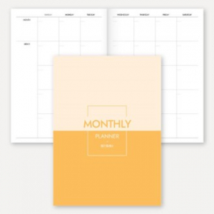 만년형 월간 플래너 노트(책제본/16절/B5)