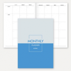 만년형 월간 플래너 노트 (책제본/25절/A5)