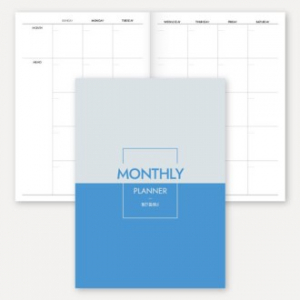 만년형 월간 플래너 노트 (책제본/25절/A5)