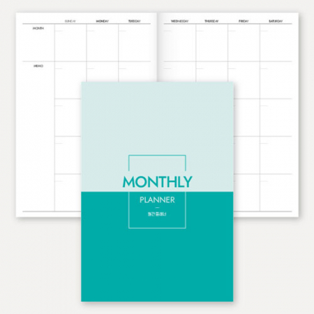 만년형 월간 플래너 노트 (책제본/32절/B6) #2