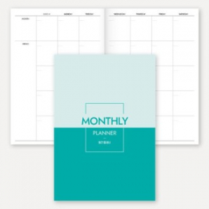 만년형 월간 플래너 노트 (책제본/32절/B6)