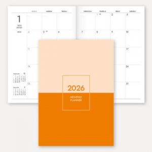 2026 월간 플래너 노트(책제본/A4)