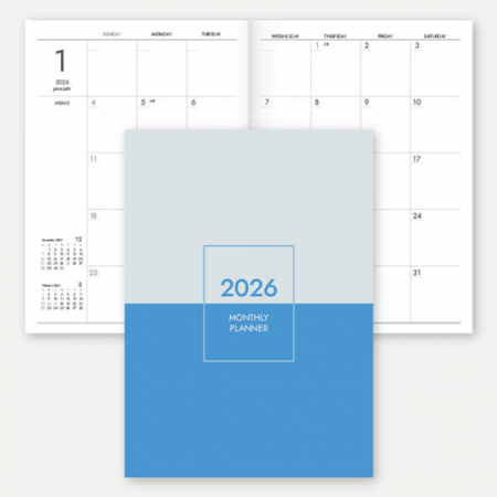 2026 월간 플래너 노트 (책제본/25절/A5) #3