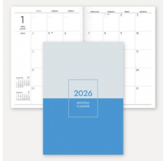 2026 월간 플래너 노트 (책제본/25절/A5)