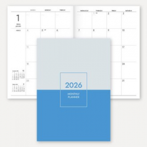 2026 월간 플래너 노트 (책제본/25절/A5)