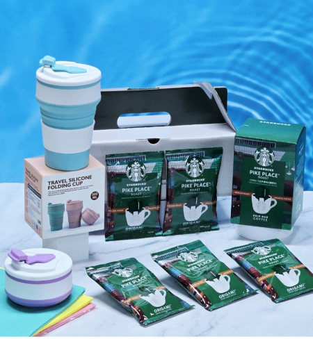 스타벅스 드립백 커피 5P+실리콘 텀블러 500ml #3