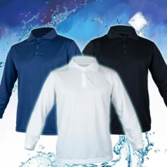 국산 기능성 쿨론 긴팔 카라티 남여공용