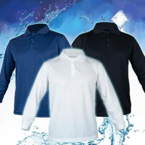 국산 기능성 쿨론 긴팔 카라티 남여공용