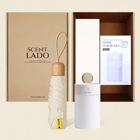 센트라도 캡슐우드 5단 우양산+아이리버 미니가습기 세트 #4