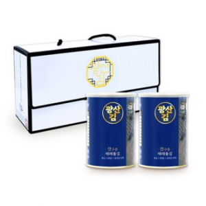 광산김 재래돌김 선물세트 2캔