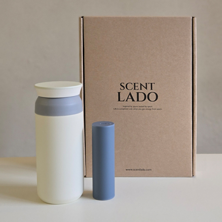 센트라도 원통형 휴대용 손난로 보조배터리+포인트 텀블러 세트 #2