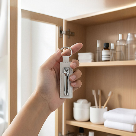 [큐싹] 레더 손톱깎이 키링 #4